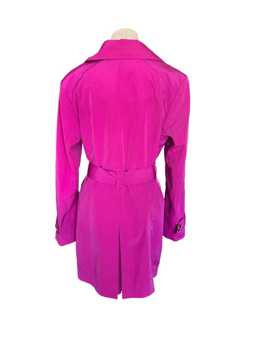 London Fog Pink Belted Trench Coat – L/G - Picture 7 of 12